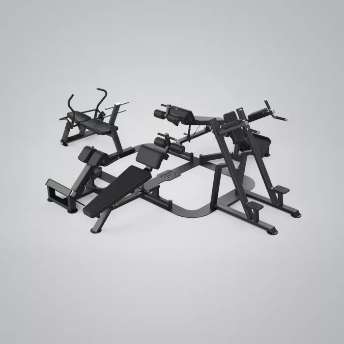 DHZ Fitness | Core Circle, U3058P, Core Circle XL Square with 6 Benches