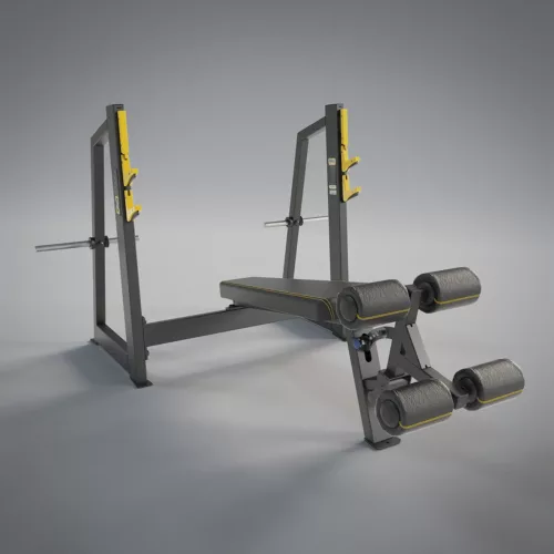 DHZ Fitness | Strength Equipment, EVOST II Strength, A3041, Olympic Decline Bench