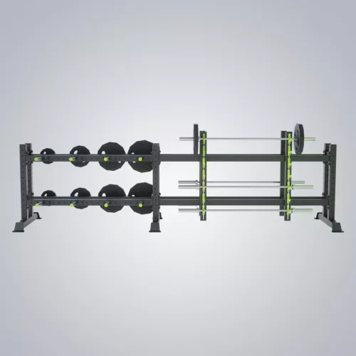 DHZ Fitness | Freeweights & Gym Supply, Weights, E6230, Crosstraining Disk & Bar Rack