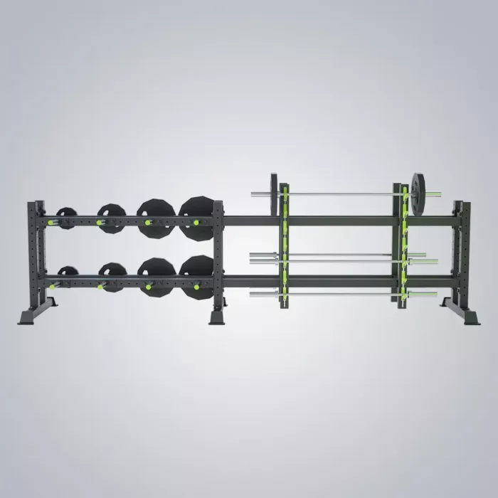 DHZ Fitness | Freeweights & Gym Supply, Weights, E6230, Crosstraining Disk & Bar Rack