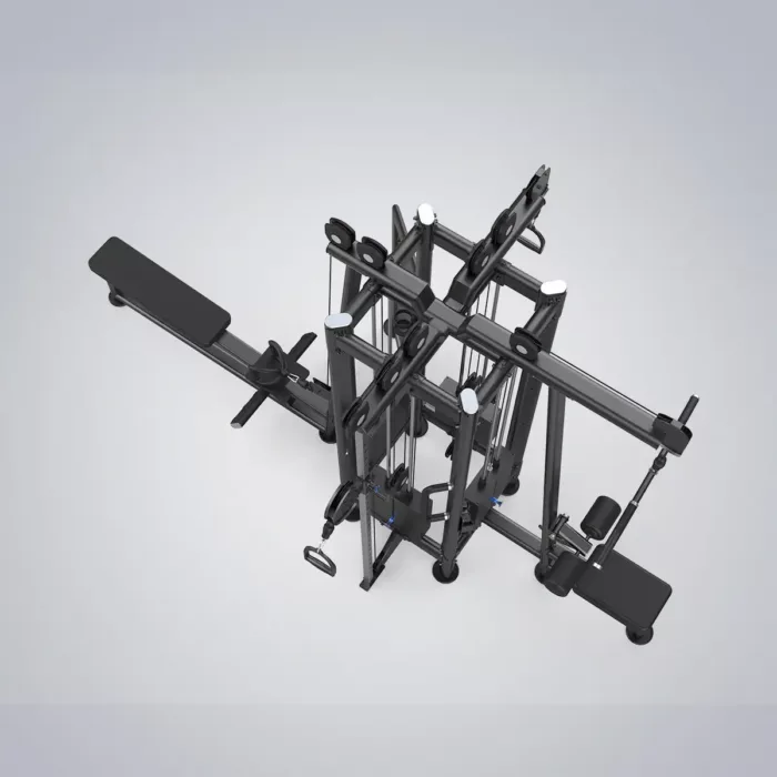 DHZ Fitness | Cable Pulls & Cable Stations, Multistations, U2029, EVOST III 4 Station Cable Tower