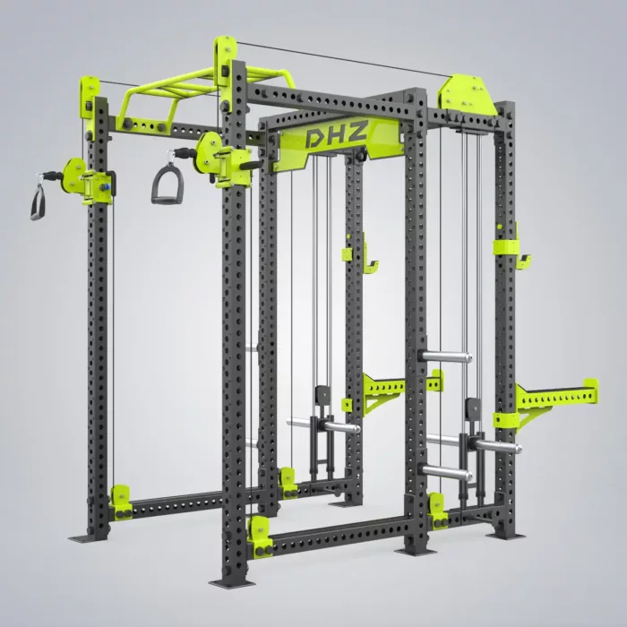 DHZ Fitness | Tower & Racks, Powerflex Half Rack, E6253A, POWERFLEX RACK (PLATE LOADED)