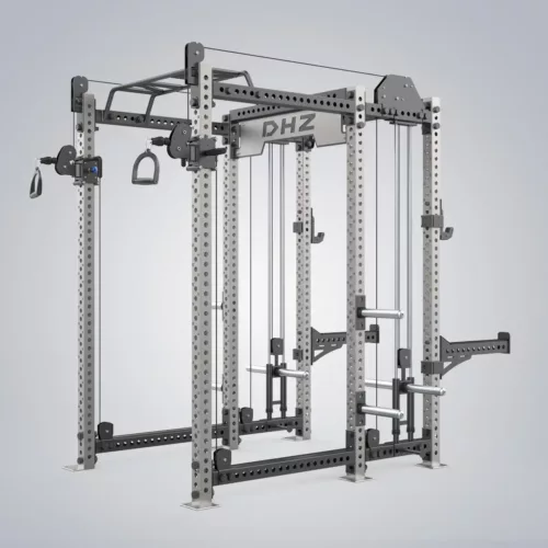 DHZ Fitness | Tower & Racks, Powerflex Half Rack, E6253A-A, POWERFLEX RACK (PLATE LOADED)