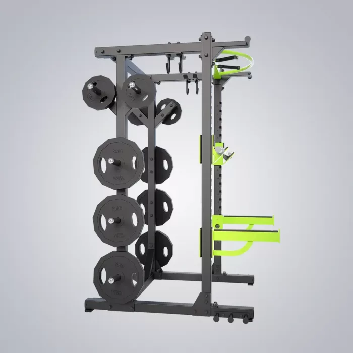 DHZ Fitness | Tower & Racks, Power Racks, E6221P, HALF RACK COMBI