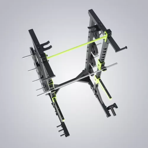 DHZ Fitness | Tower & Racks, Power Racks, E6227P, HALF RACK COMBI