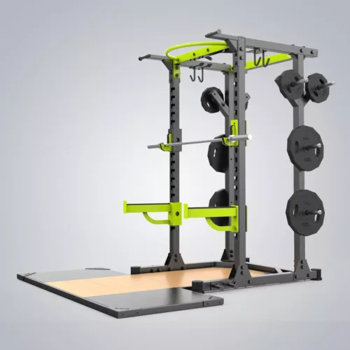 DHZ Fitness | Tower & Racks, Power Racks, E6244P, HALF RACK BIG SCREWS COMBI