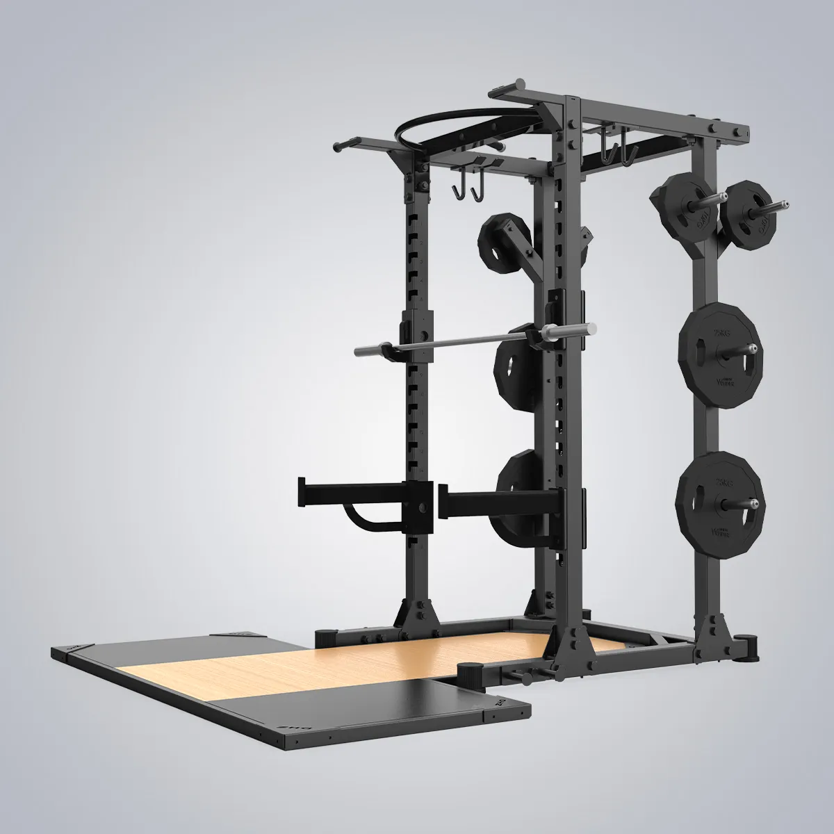 DHZ Fitness | Tower & Racks, Power Half Racks , DTE6244, Weightlifter Platform E6244